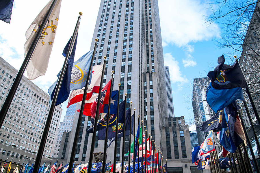 Rockefeller Center Flags